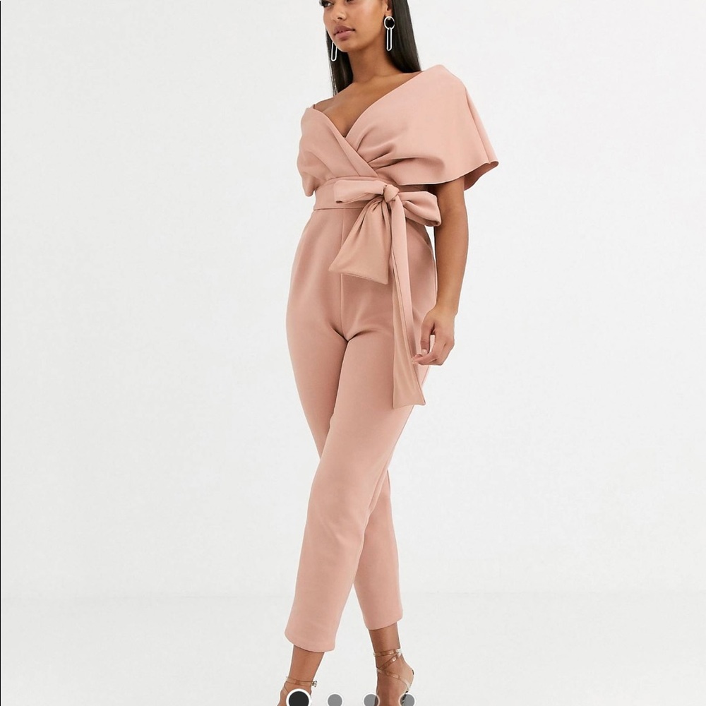 Asos design fallen shoulder jumpsuit